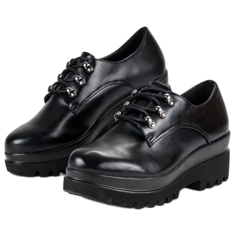 Kötött női cipő fekete 2