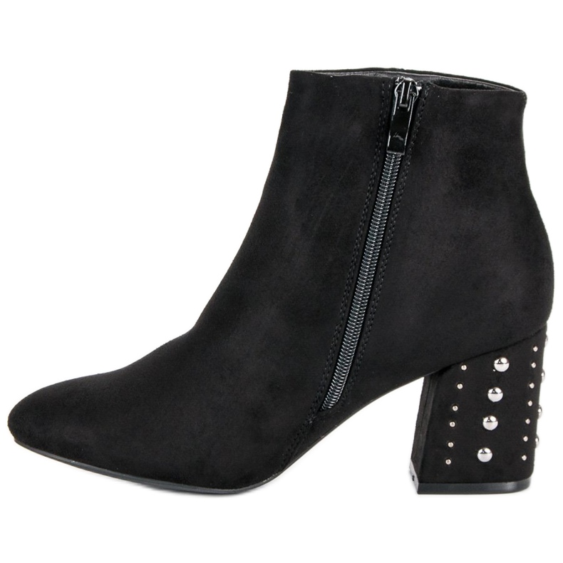 Stílusos csizma a poszton fekete 1 Stílusos csizma a poszton fekete 1