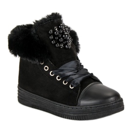 Meleg cipők fekete 1 Meleg cipők fekete 1