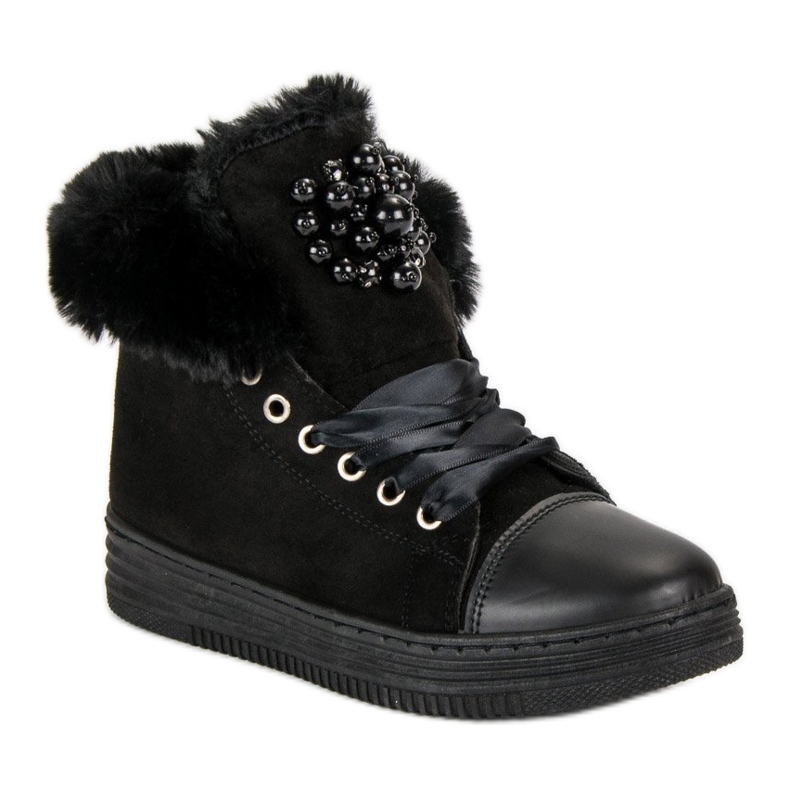 Meleg cipők fekete 1 Meleg cipők fekete 1