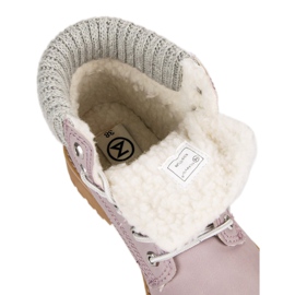 Violet Trappers Báránybőrrel MCKEYLOR ibolya 1