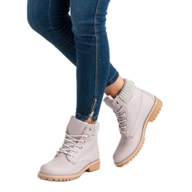 Violet Trappers Báránybőrrel MCKEYLOR ibolya 2