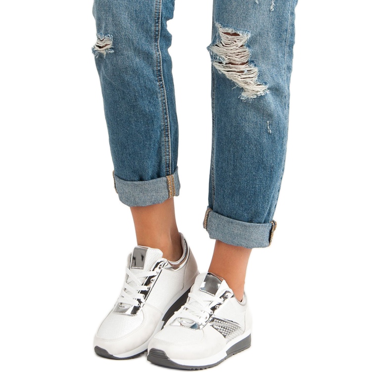 Stílusos sportcipő fehér 1