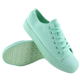 Női egyszínű menta cipők NB176 L.GREEN zöld 2