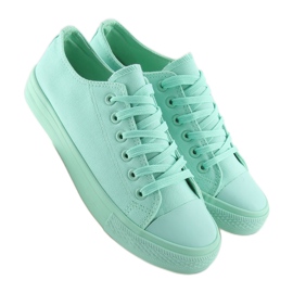 Női egyszínű menta cipők NB176 L.GREEN zöld 1