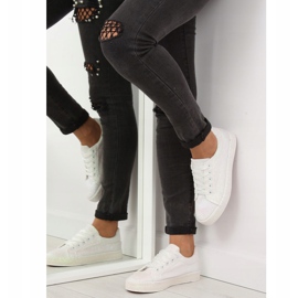 Irizáló fehér cipők BL142 Fehér lila 1