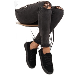 Fekete AX03 Fekete cipők magas talpon 2