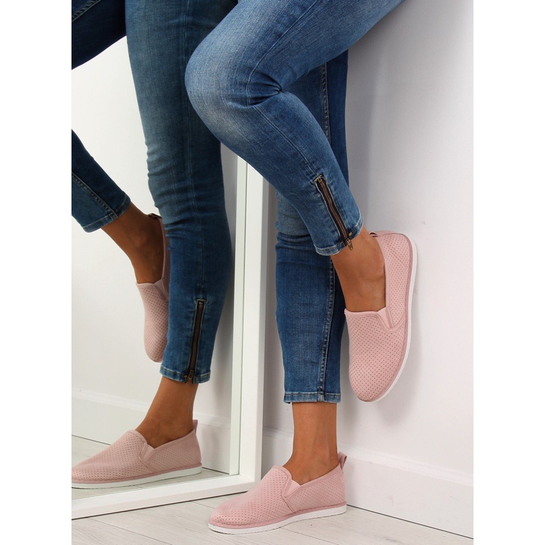 Slip-on rózsaszín LA08P Nude cipők 1