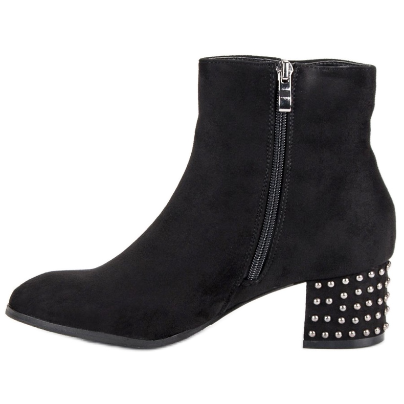 Filippo Elegáns velúr csizma fekete 1