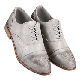 Super Me Divatos fűzős cipő szürke 1 Super Me Divatos fűzős cipő szürke 1