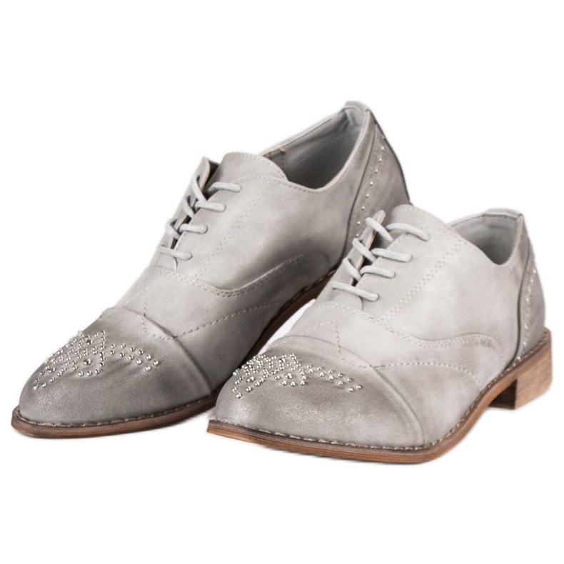 Super Me Divatos fűzős cipő szürke 2 Super Me Divatos fűzős cipő szürke 2