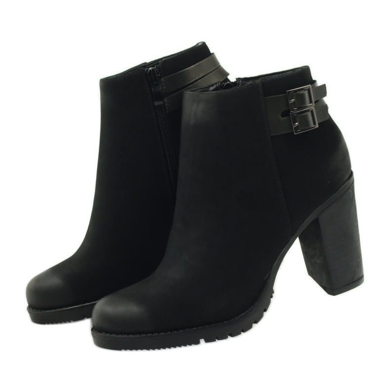 Filippo Női magas sarkú csizma 8255 csatdal fekete 3