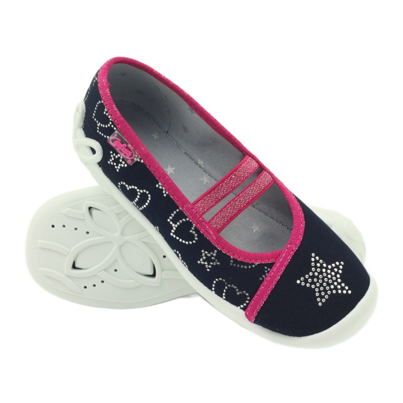Befado 116y246 csillagpapucs szürke rózsaszín sötétkék 3