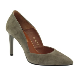 Szivattyú a magas sarkú Neścior 092 barna 1