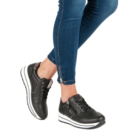 Felcsúsztatható sportcipő fekete 2