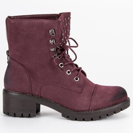 Stílusos barna VINCEZA munkások piros 1