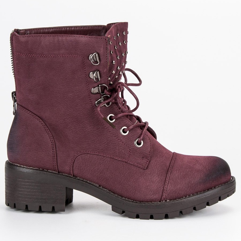 Stílusos barna VINCEZA munkások piros 1