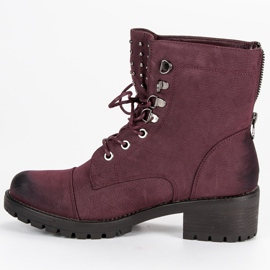 Stílusos barna VINCEZA munkások piros 2