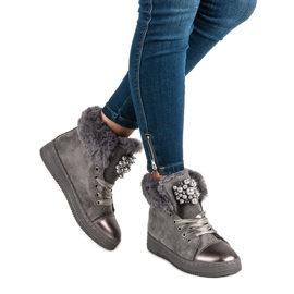 Meleg cipők szürke 2