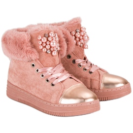 Meleg cipők rózsaszín 2