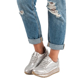 Bestelle Kötött cipők espadrilles szürke 1