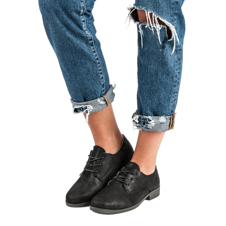 Kényelmes kötött cipő fekete 1 Kényelmes kötött cipő fekete 1