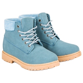 Original Walkman Shoes Kék bőr csizma 1