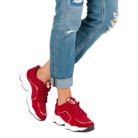 Vices Velúr sportcipő satu piros 2