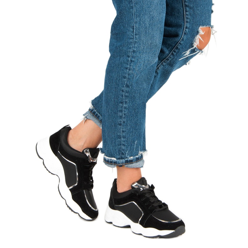 VICES Velúr sportcipő fekete 2