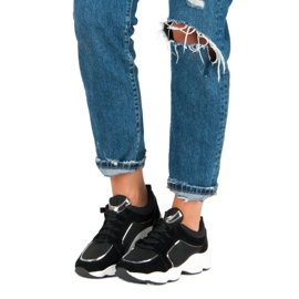 VICES Velúr sportcipő fekete 1