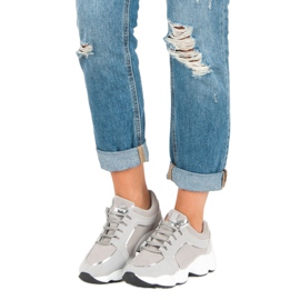 Vices Velúr sportcipő satu szürke 1