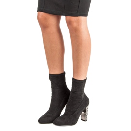 Vices Elegáns velúr csizma fekete 1 Vices Elegáns velúr csizma fekete 1