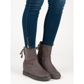 Bestelle Bordó ék csizma szürke 1