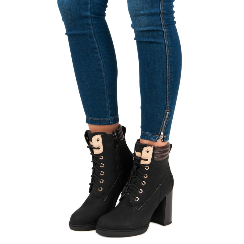 Bello Star Fekete, munkás csizma 1