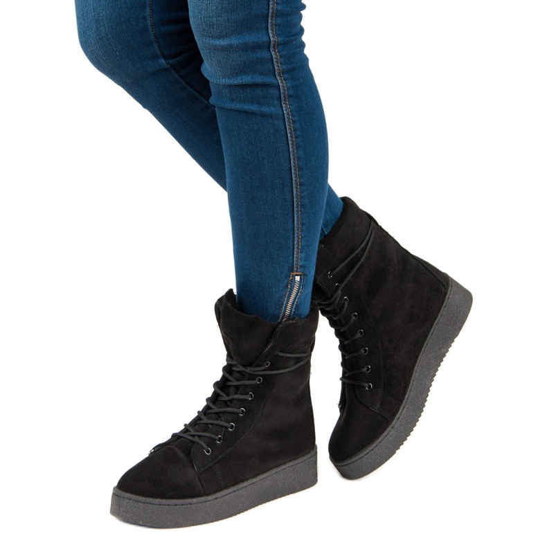 Bello Star Velúr hócsizma fekete 2