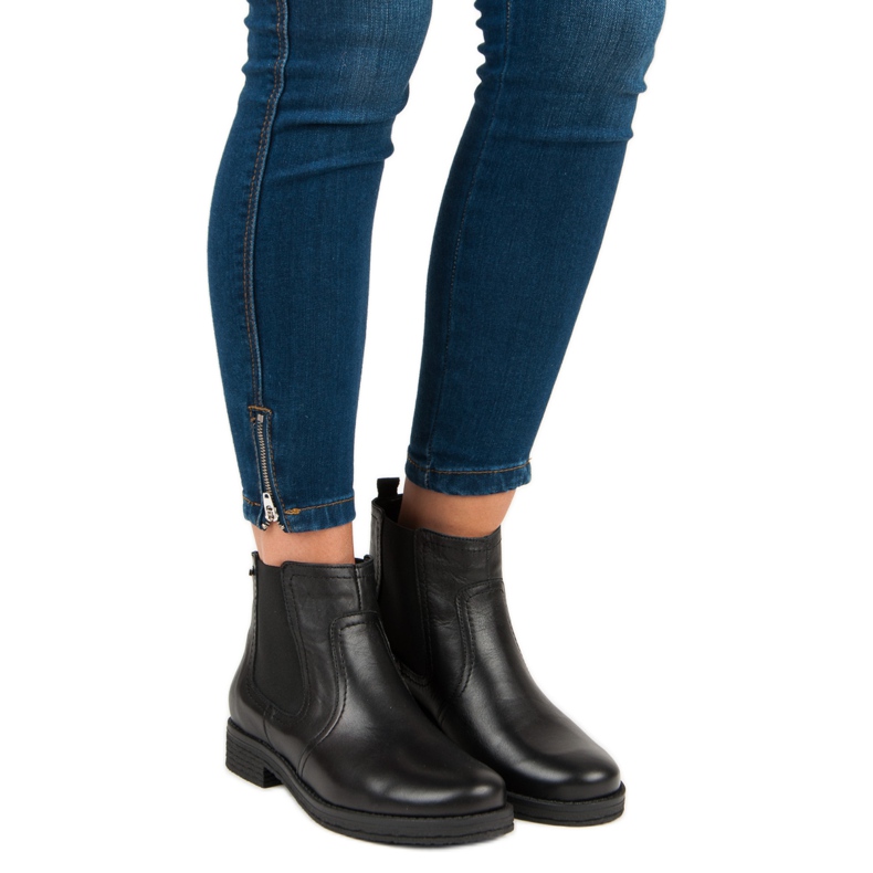 Fekete Chelsea csizma a VINCEZA -tól 1