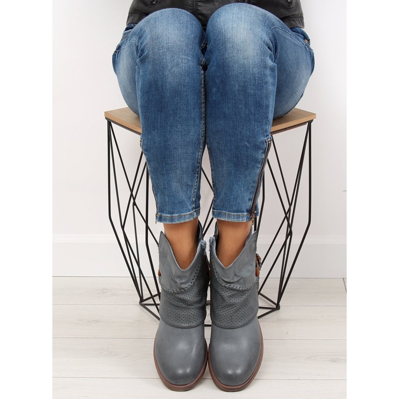 Kék női kék csizma 640-PA Blue 1 Kék női kék csizma 640-PA Blue 1