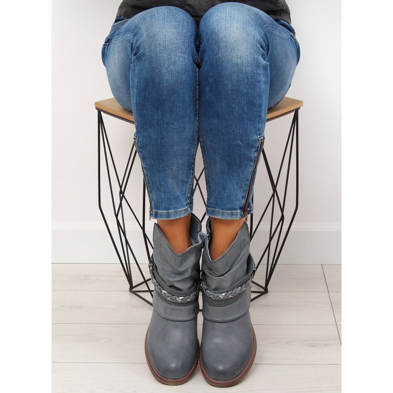 Kék női kék csizma 815-PA Blue 1