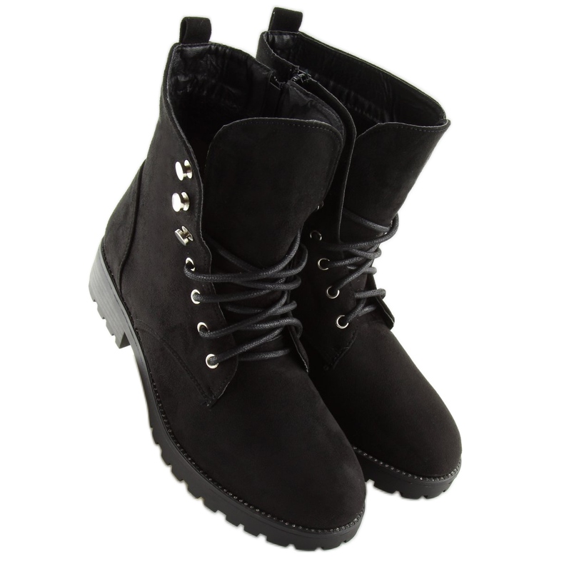 Fekete velúr munkások NC698 Fekete 1