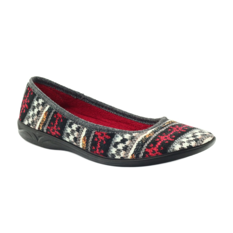 Velúr papucs norvég mintás Adanex sokszínű 1