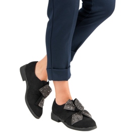 Seastar Elegáns velúr cipő fekete 2