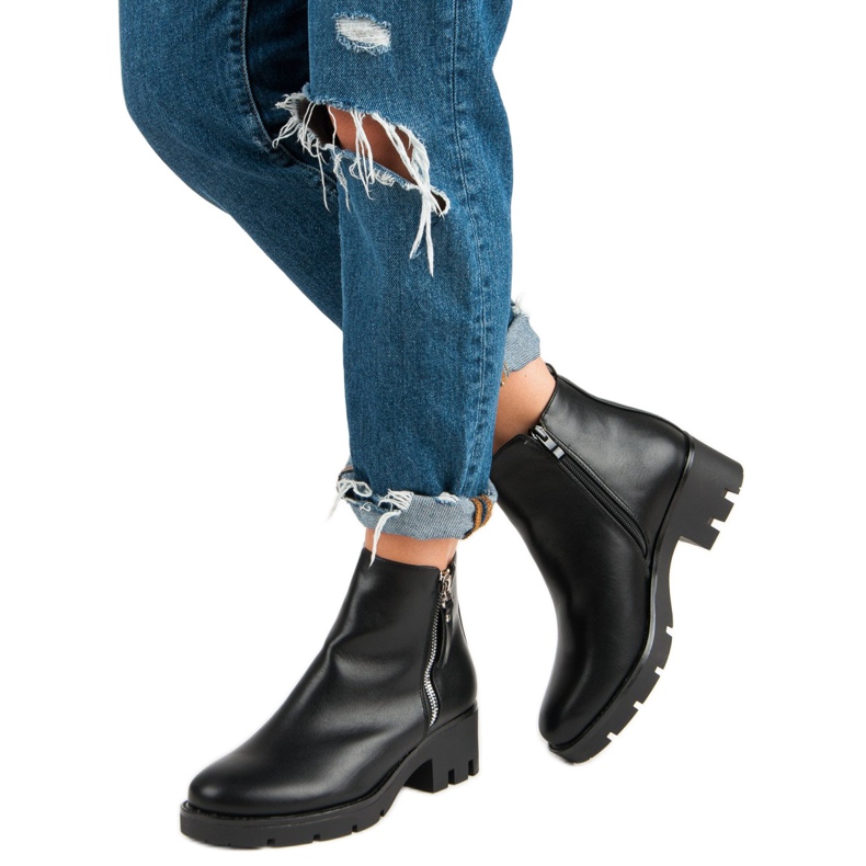 Seastar Kényelmes fekete csizma 2