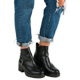 Seastar Kényelmes fekete csizma 1