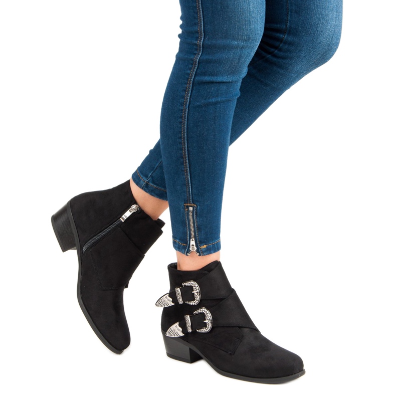 Seastar Alkalmi fekete bokacsizma 2