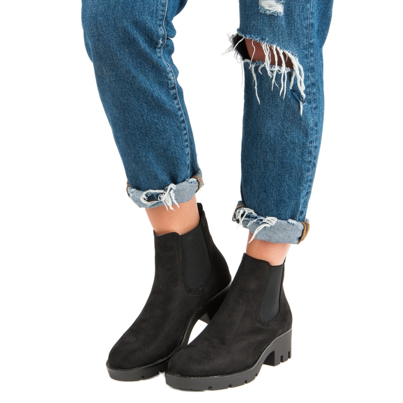 Seastar Velúr Jodhpur csizma fekete 1