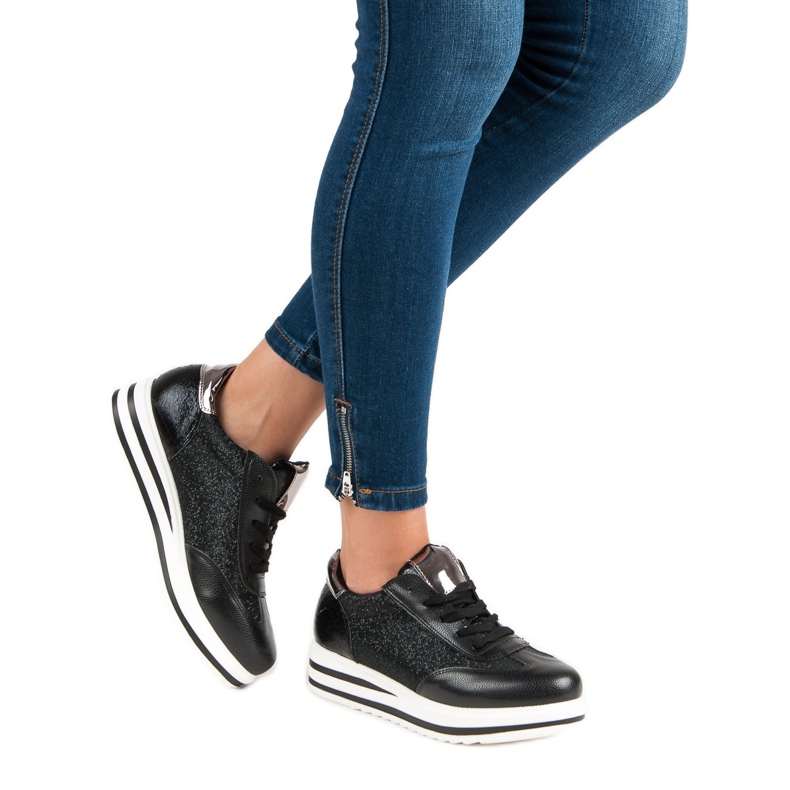 Fama Divatos cipők fekete 1