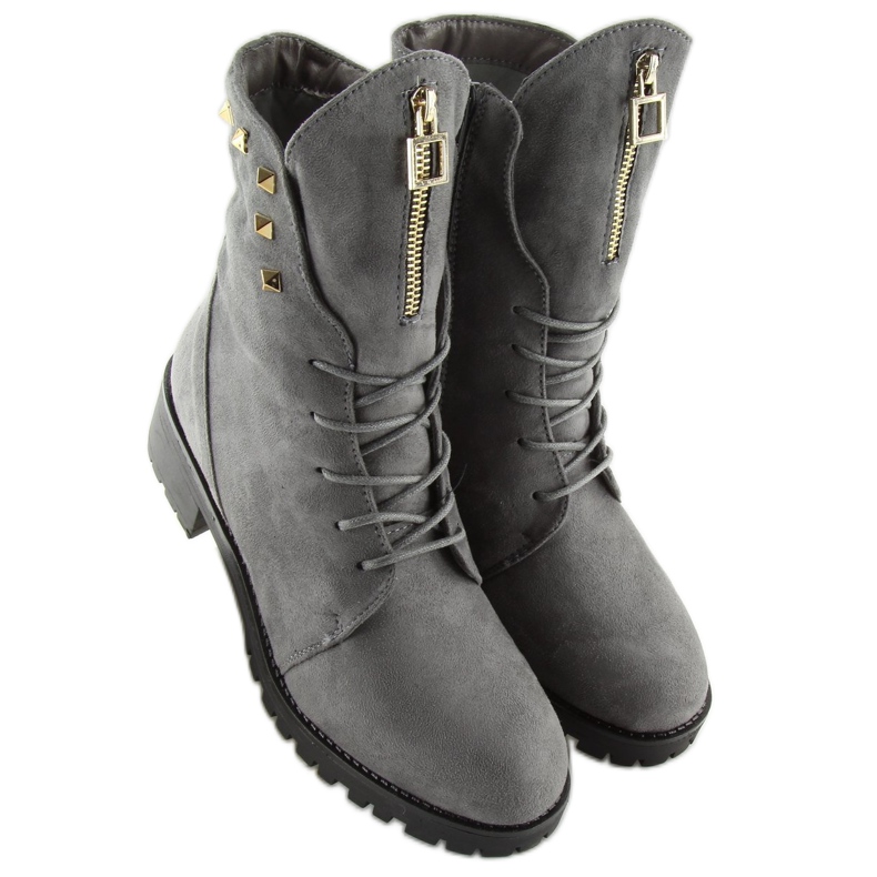 Szürke Workery csizma HX-015 Szürke 1 Szürke Workery csizma HX-015 Szürke 1