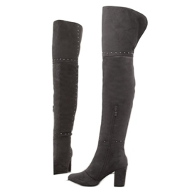 Szürke magassarkú 539-1 Szürke 1