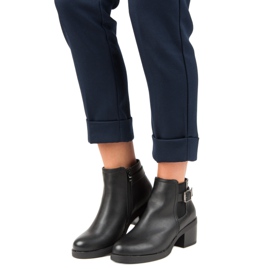 Anesia Paris Kényelmes Chelsea csizma fekete 1