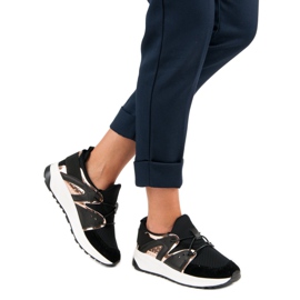 Stílusos sportcipő fekete 2